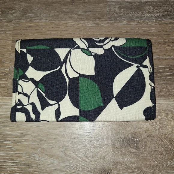 Vera Bradley Imperial Rose Tri-Fold Makeup Travel Brush Case - Picture 2 of 7